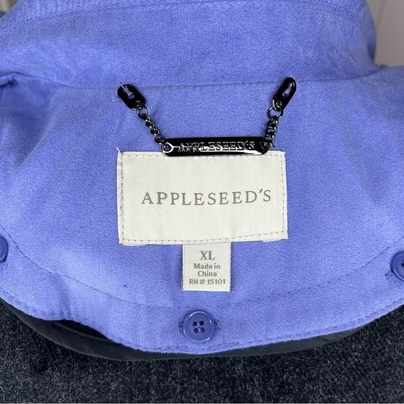 Appleseed’s Lavender Wool Blend lined Coat Size XL - Picture 8 of 11